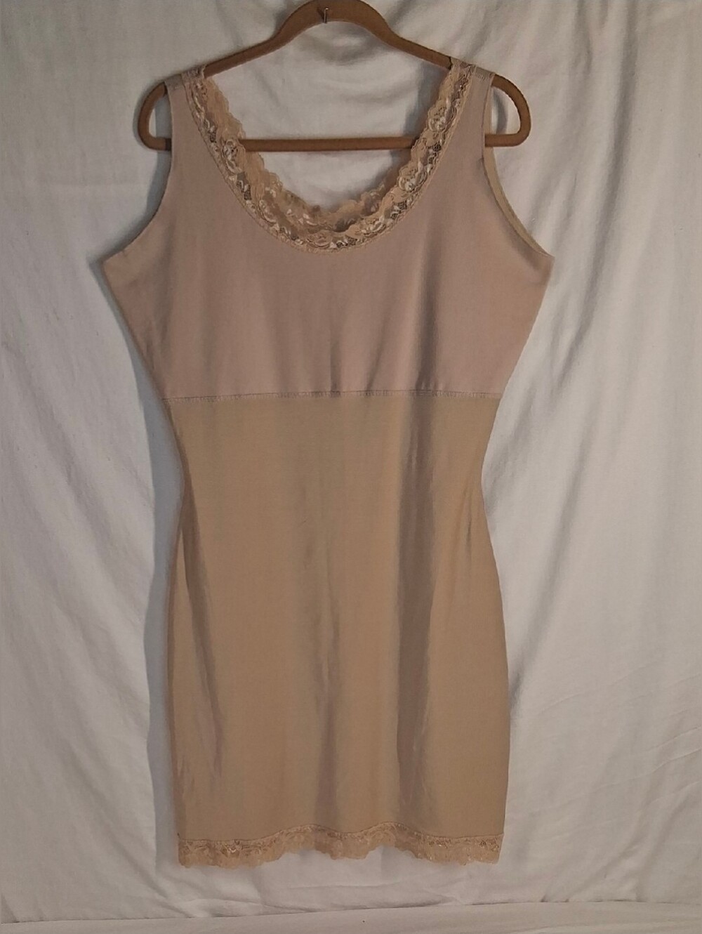 Spanx Hide And Sleek Full Slip Lace Shapewear Size 3x Natural Nude Slip Dress